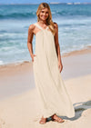 PRETTYGARDEN Womens Casual Long Summer Dresses Sleeveless Strappy Loose Flowy Beach Vacation Maxi Dress with Pockets