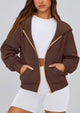 Y2K Zip Up Hoodie Long Sleeve Loose Fit Pockets Casual Sweatshirt