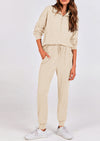 PRETTYGARDEN Women's Fall 2 Piece Lounge Sets Zip Up Sweatshirt Jogger Pants Sweat Track Suits Travel Outfit Winter Clothing