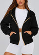 Y2K Zip Up Hoodie Long Sleeve Loose Fit Pockets Casual Sweatshirt
