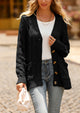 Knitted Solid Color Button Down Chunky Outwear Cardigan