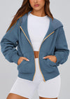 PRETTYGARDEN Hoodies For Women Sweatshirt Zip Up Hoodie Fall Fashion Trendy Long Sleeve Jackets Winter Clothing Outfits