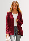 PRETTYGARDEN Women's Open Front Cardigan Sweaters Fall Fashion Button Down Cable Knit Chunky Winter Outerwear Coats