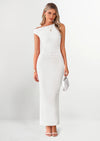 PRETTYGARDEN One Shoulder Bodycon Mesh Wedding Guest Cocktail Maxi Dresses