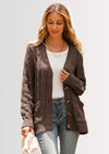 PRETTYGARDEN Women's Open Front Cardigan Sweaters Fall Fashion Button Down Cable Knit Chunky Winter Outerwear Coats