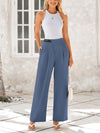 Wide Leg High Waisted Business Casual Work Pants