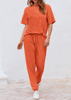 PRETTYGARDEN Two Piece Lounge Sets Jogger Pants Vacation Outfits Travel Airplane Matching Clothes