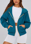 PRETTYGARDEN Hoodies For Women Sweatshirt Zip Up Hoodie Fall Fashion Trendy Long Sleeve Jackets Winter Clothing Outfits