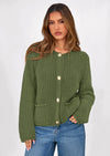 PRETTYGARDEN Cardigan Sweaters for Women Trendy Oversized Knit Chunky Button Cardigans Fall Winter Outfits with Pockets
