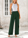 Wide Leg High Waisted Business Casual Work Pants