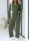 PRETTYGARDEN Lounge Sets for Women Two Piece Sweaters Pajama Set Fall Fashion Loungewear Outfits Matching Winter Clothes