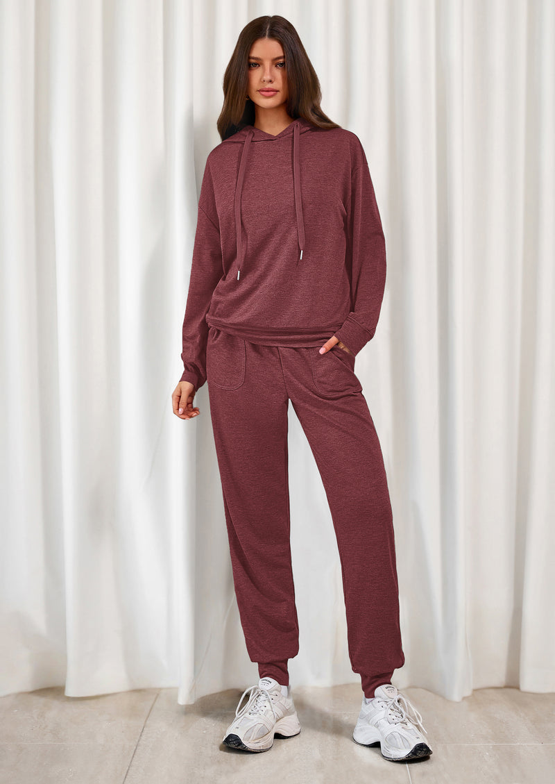 PRETTYGARDEN Women's Two Piece Outfits Sweatsuits Lounge Sets Hoodies Sweatshirt Joggers Sweatpants Fall Fashion Clothes
