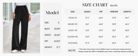 PRETTYGARDEN Casual Women's Pants Elastic Waist Palazzo Long Stretchy Wide Leg Trousers Knit Fall Outfits with Pockets