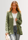 PRETTYGARDEN Women's Open Front Cardigan Sweaters Fall Fashion Button Down Cable Knit Chunky Winter Outerwear Coats