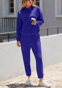 Long Sleeved Pullover Casual Sports Pants Two-Piece Set
