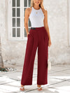 Wide Leg High Waisted Business Casual Work Pants