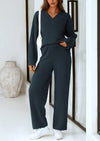 PRETTYGARDEN Lounge Sets for Women Two Piece Sweaters Pajama Set Fall Fashion Loungewear Outfits Matching Winter Clothes