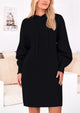 Knit Pullover Long Sleeve Hoodie Sweater Dress