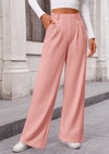 Wide Leg Casual High Elastic Waisted Work Office Palazzo Pants