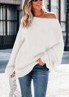 PRETTYGARDEN Women's Fall Oversized Sweaters Long Sleeve V Neck Dressy Casual Chunky Knit Loose Pullover Tops Winter Clothing
