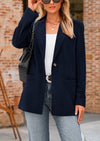 PRETTYGARDEN Women's Winter Corduroy Blazers Jackets Dressy Casual Ribbed Long Sleeve Lapel Fashion Work Business Outerwear