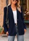 PRETTYGARDEN Women's Winter Corduroy Blazers Jackets Dressy Casual Ribbed Long Sleeve Lapel Fashion Work Business Outerwear
