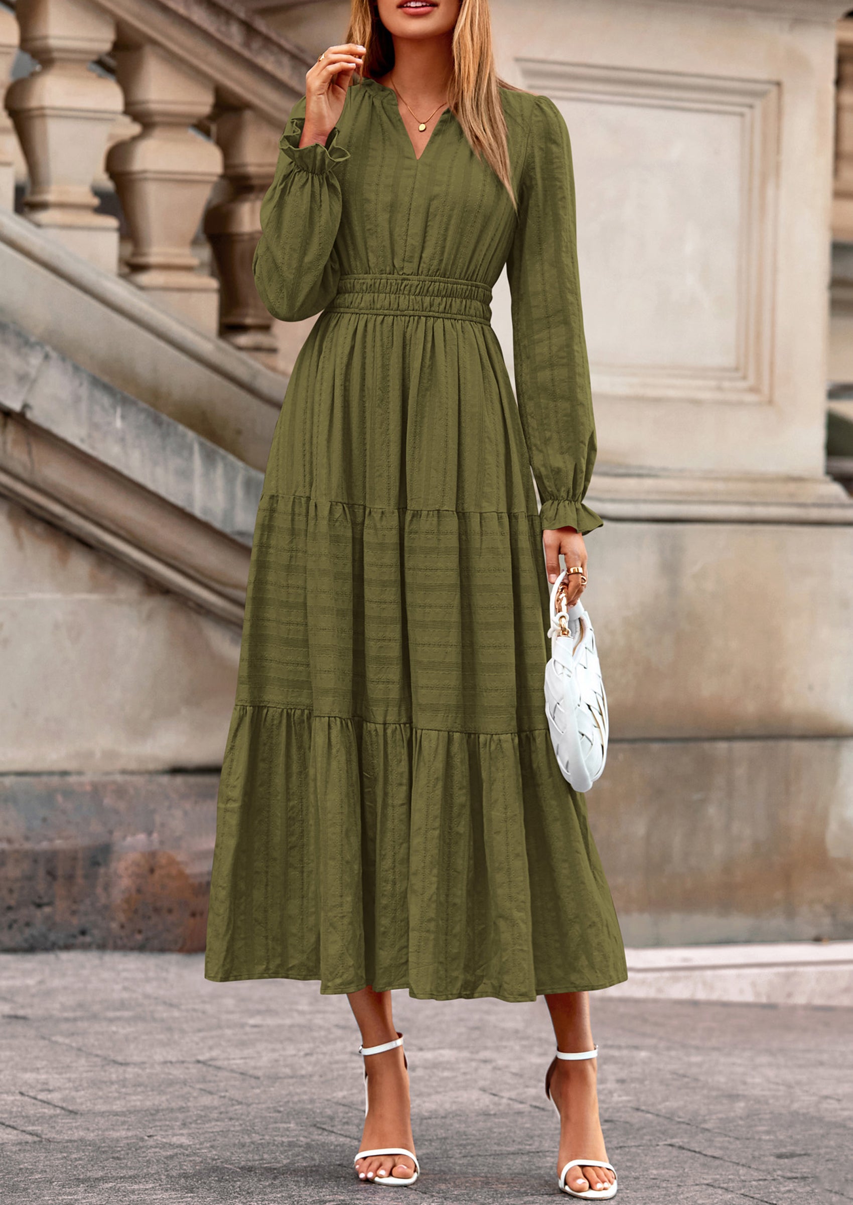 Maxi Dress Outfit For Wedding Guest Female PRETTYGARDEN Women's