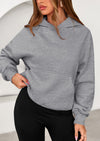 PRETTYGARDEN Women's Fall Hooded Sweatshirts Long Sleeve Half Zip Cropped Hoodies Pullover Winter Fashion Clothes
