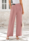 Wide Leg High Waisted Business Casual Work Pants