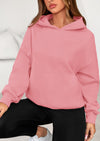 PRETTYGARDEN Women's Fall Hooded Sweatshirts Long Sleeve Half Zip Cropped Hoodies Pullover Winter Fashion Clothes