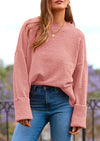 PRETTYGARDEN Women's Fall Oversized Sweaters Casual Crewneck Pullover Long Sleeve Fuzzy Chunky Knit Tops Blouse