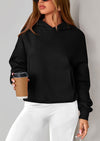PRETTYGARDEN Women's Fall Hooded Sweatshirts Long Sleeve Half Zip Cropped Hoodies Pullover Winter Fashion Clothes