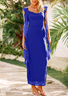 PRETTYGARDEN Women's Wedding Guest Dress Sleeveless Ruffle Formal Cocktail Party Maxi Bodycon Dresses