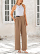 Wide Leg High Waisted Business Casual Work Pants