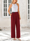 Wide Leg High Waisted Business Casual Work Pants