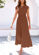 Casual Knit Short Sleeve Crop Top High Waist Skirt 2 Piece Sets