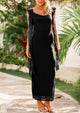 Sleeveless Ruffle Cocktail Party Maxi Bodycon Dresses