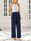 Wide Leg High Waisted Business Casual Work Pants