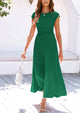 Casual Knit Short Sleeve Crop Top High Waist Skirt 2 Piece Sets