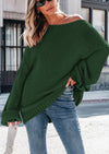 PRETTYGARDEN Women's Fall Oversized Sweaters Long Sleeve V Neck Dressy Casual Chunky Knit Loose Pullover Tops Winter Clothing
