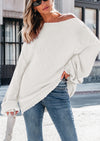 PRETTYGARDEN Women's Fall Oversized Sweaters Long Sleeve V Neck Dressy Casual Chunky Knit Loose Pullover Tops Winter Clothing