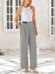 Wide Leg High Waisted Business Casual Work Pants