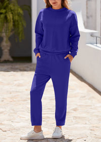 Long Sleeved Pullover Casual Sports Pants Two-Piece Set