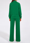 PRETTYGARDEN Women's 2 Piece Outfits Casual Lapel Half Zip Sweatshirts And Wide Leg Pants Tracksuit Sets