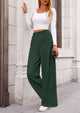 Wide Leg Casual High Elastic Waisted Work Office Palazzo Pants