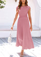 Casual Knit Short Sleeve Crop Top High Waist Skirt 2 Piece Sets