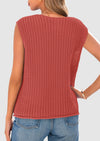 PRETTYGARDEN Women's Summer Sweaters Vest Sleeveless Button Down Cropped Pockets Chunky Knit Cardigan Trendy Tank Tops