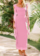 Sleeveless Ruffle Cocktail Party Maxi Bodycon Dresses