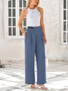 Wide Leg High Waisted Business Casual Work Pants