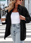 PRETTYGARDEN Women's Winter Faux Fur Coats Long Sleeve Lapel Button Down Pockets Fleece Sherpa Jacket Casual Trendy Outerwear